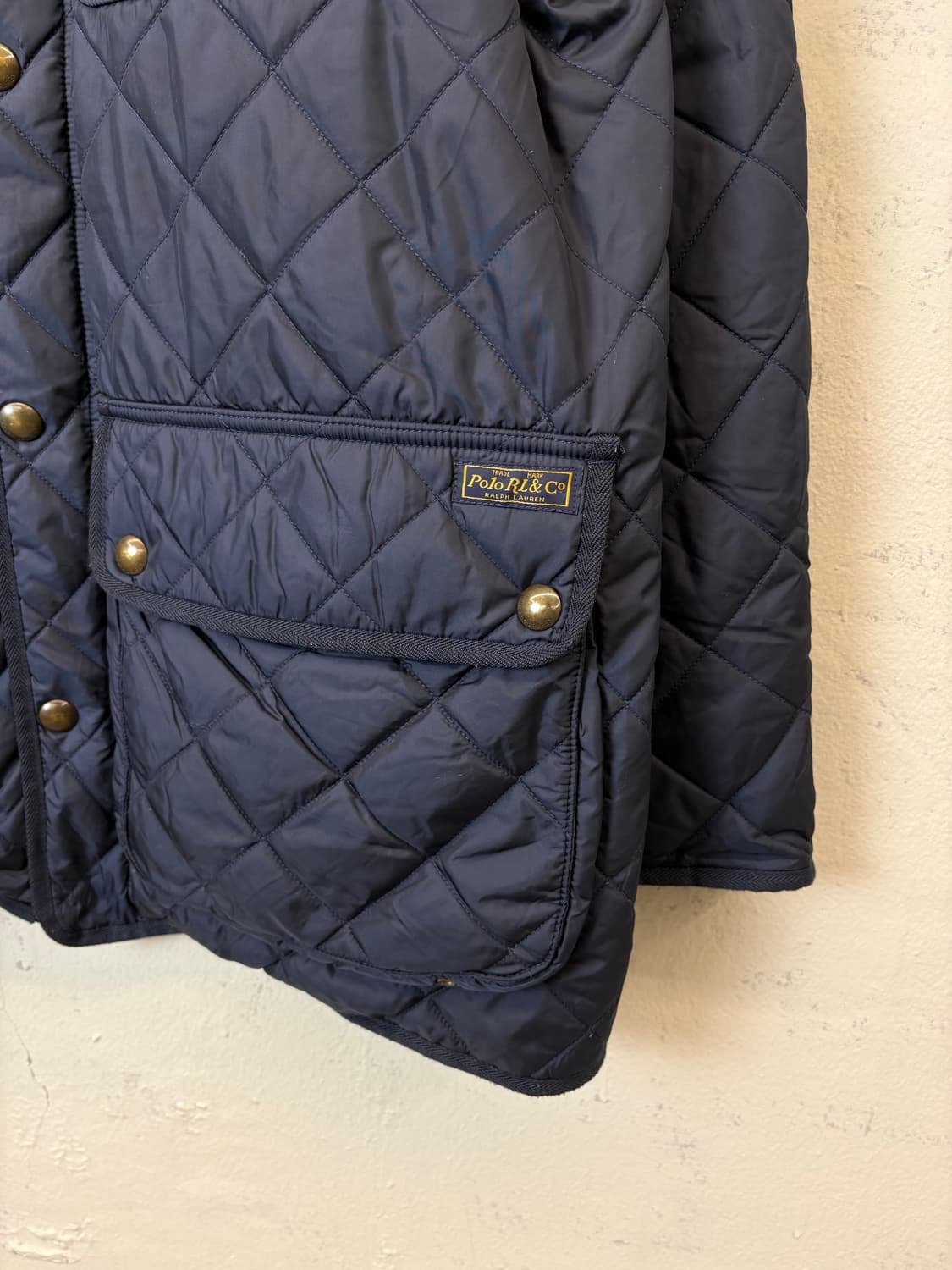 폴로랄프로렌 캠튼 퀼팅자켓 네이비 상품이미지4