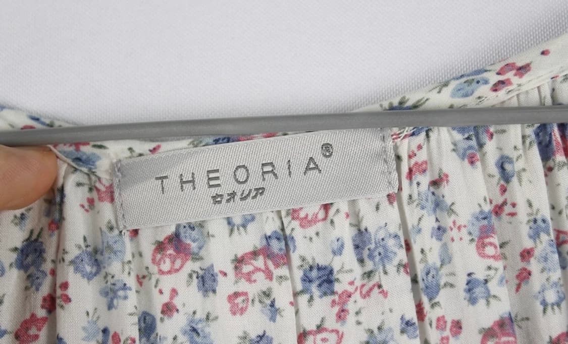 theoria 플라워블라우스 하구미 모리 새오리아 스즈코 로맨틱 플로럴 상품이미지3