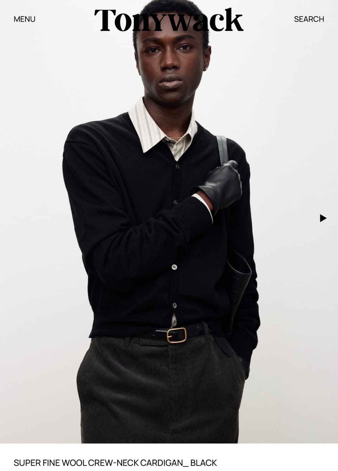 토니웩 슈퍼파인 울 가디건 L 상품이미지1