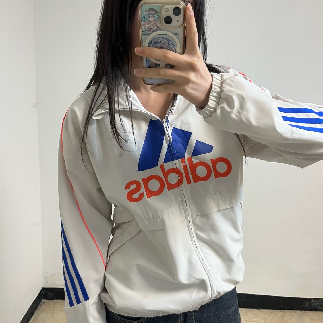 Adidas Beige Windbreaker 상품이미지2