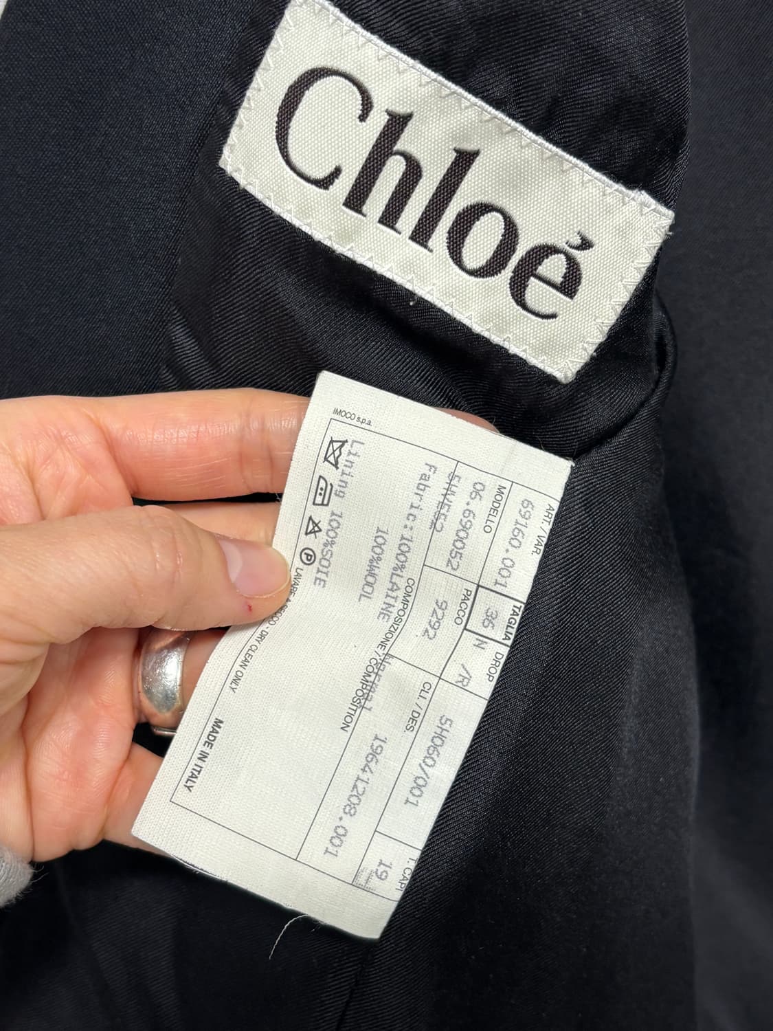 00‘s 끌로에 실크 라이닝 울자켓 44 상품이미지8