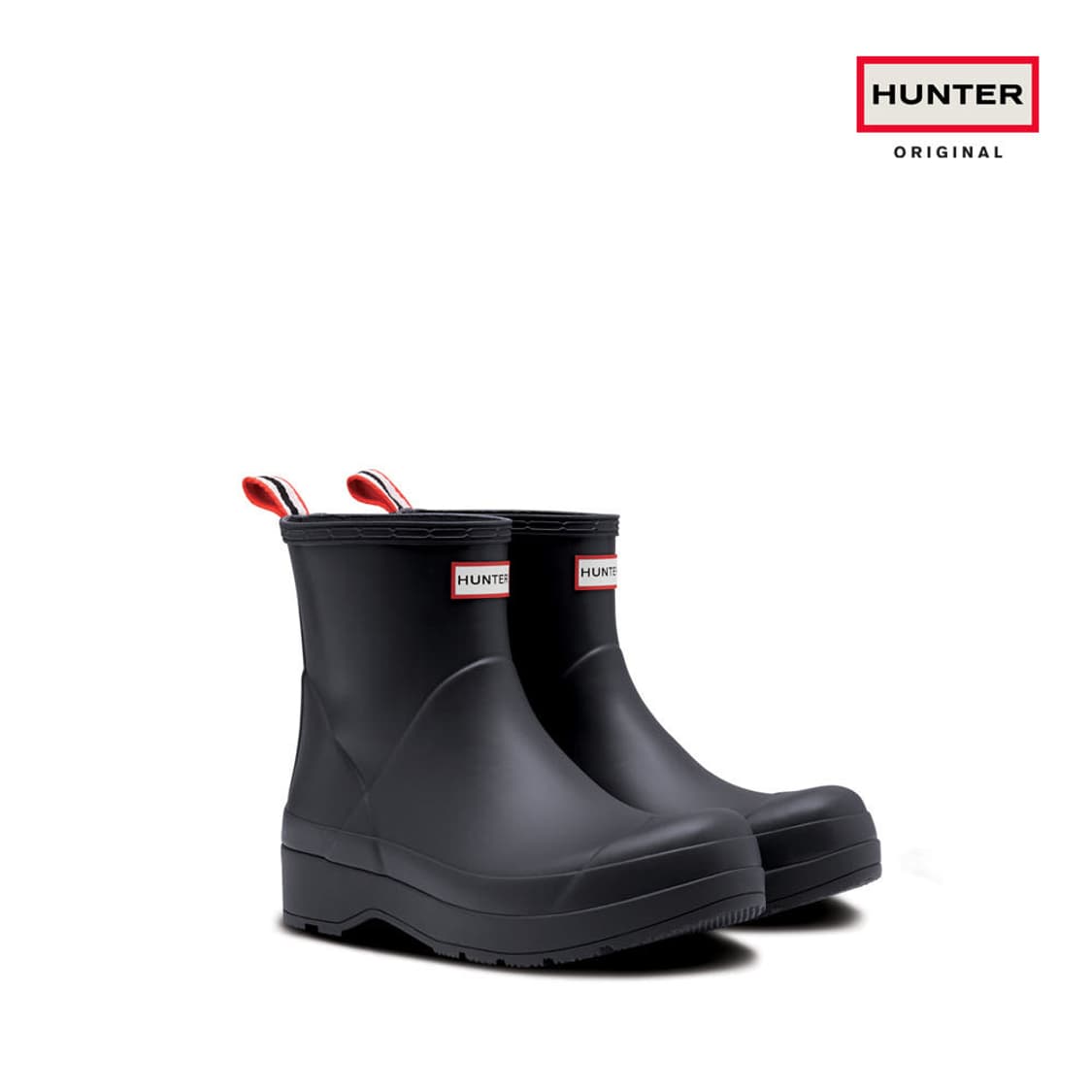 헌터 MEN 오리지날 플레이 숏 레인부츠 블랙 260 상품이미지1