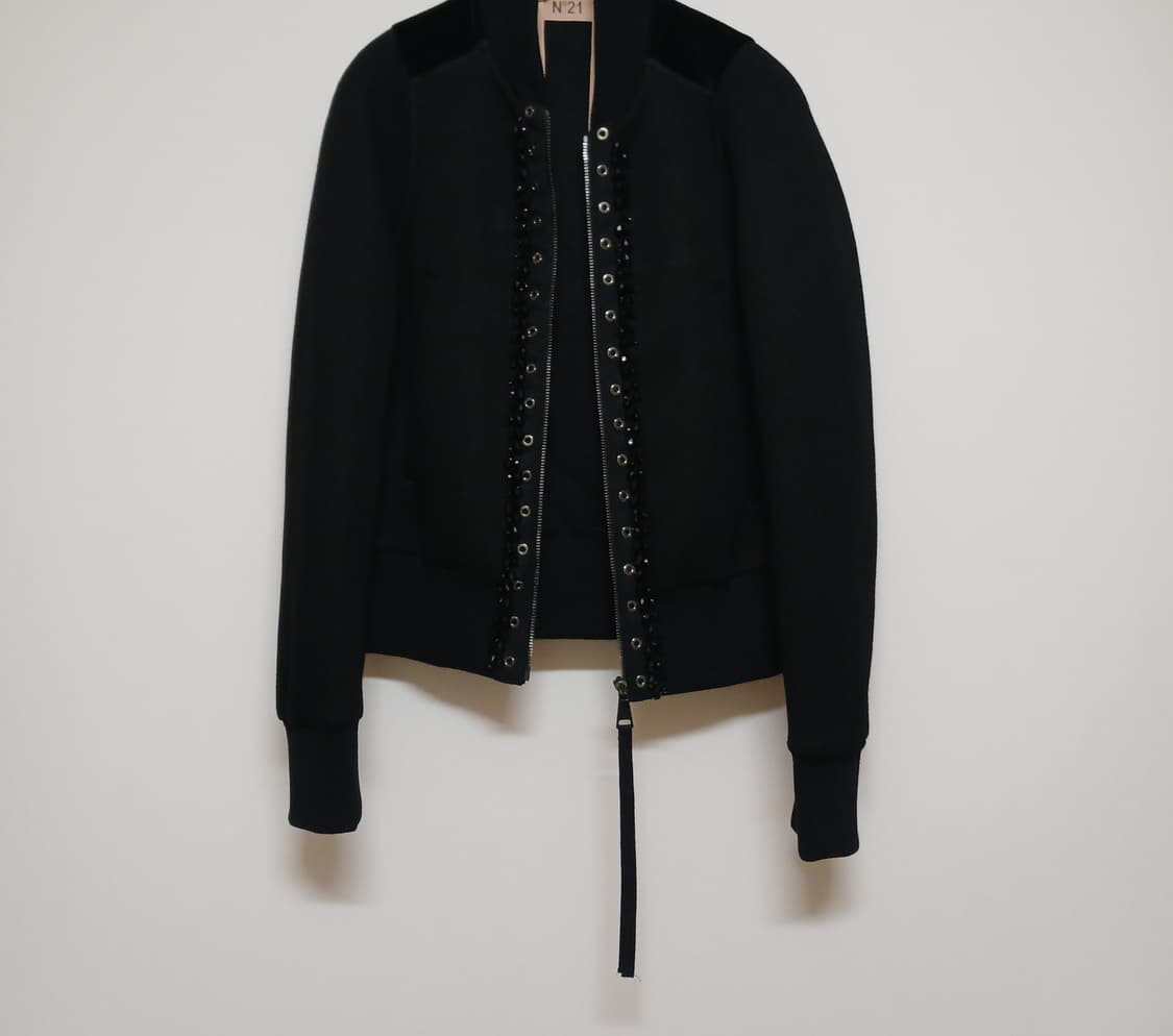 넘버투애니원 N21 자수 비즈장식 봄버 자켓 상품이미지5