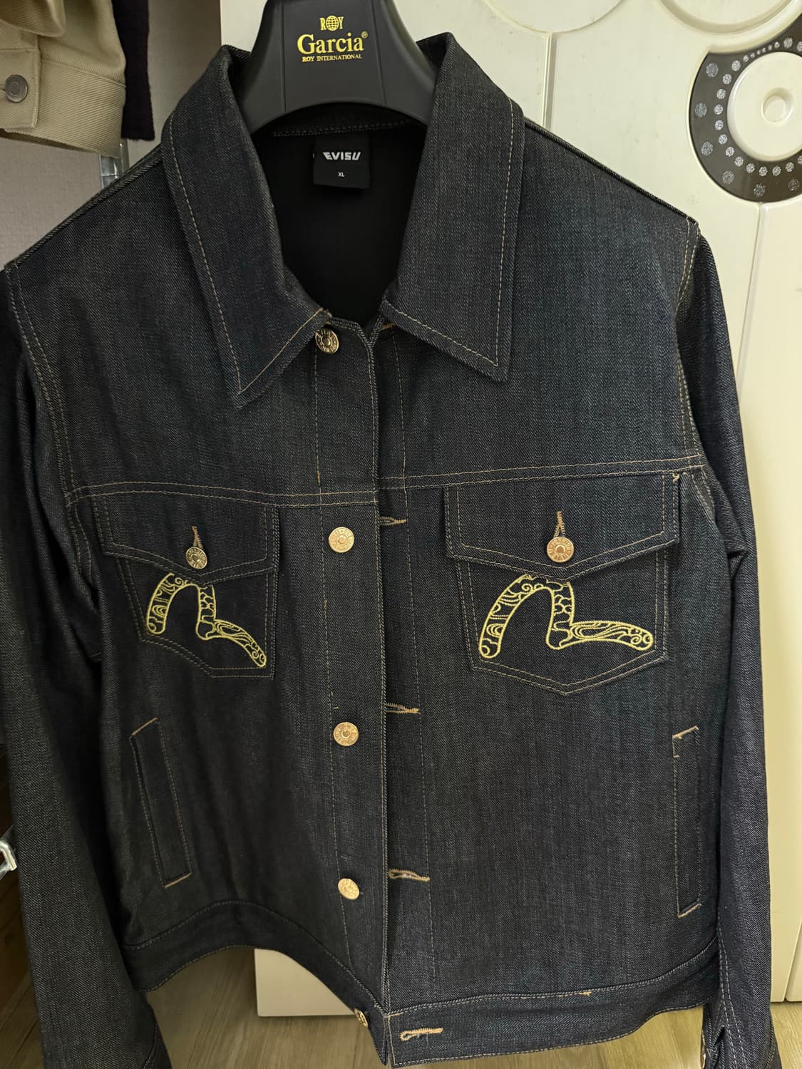 에비수 데님 자켓 봉황 상품이미지1