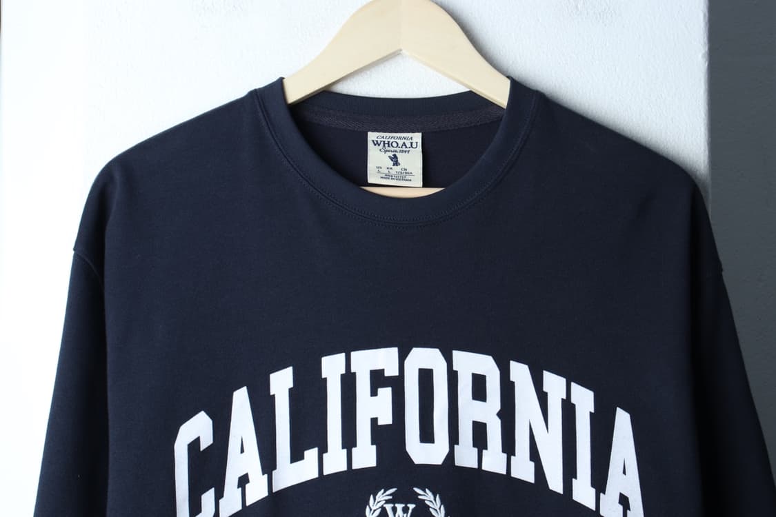 (L-XL) 후아유 반팔 티셔츠 빅로고 네이비 올드스쿨-7BB2 상품이미지3