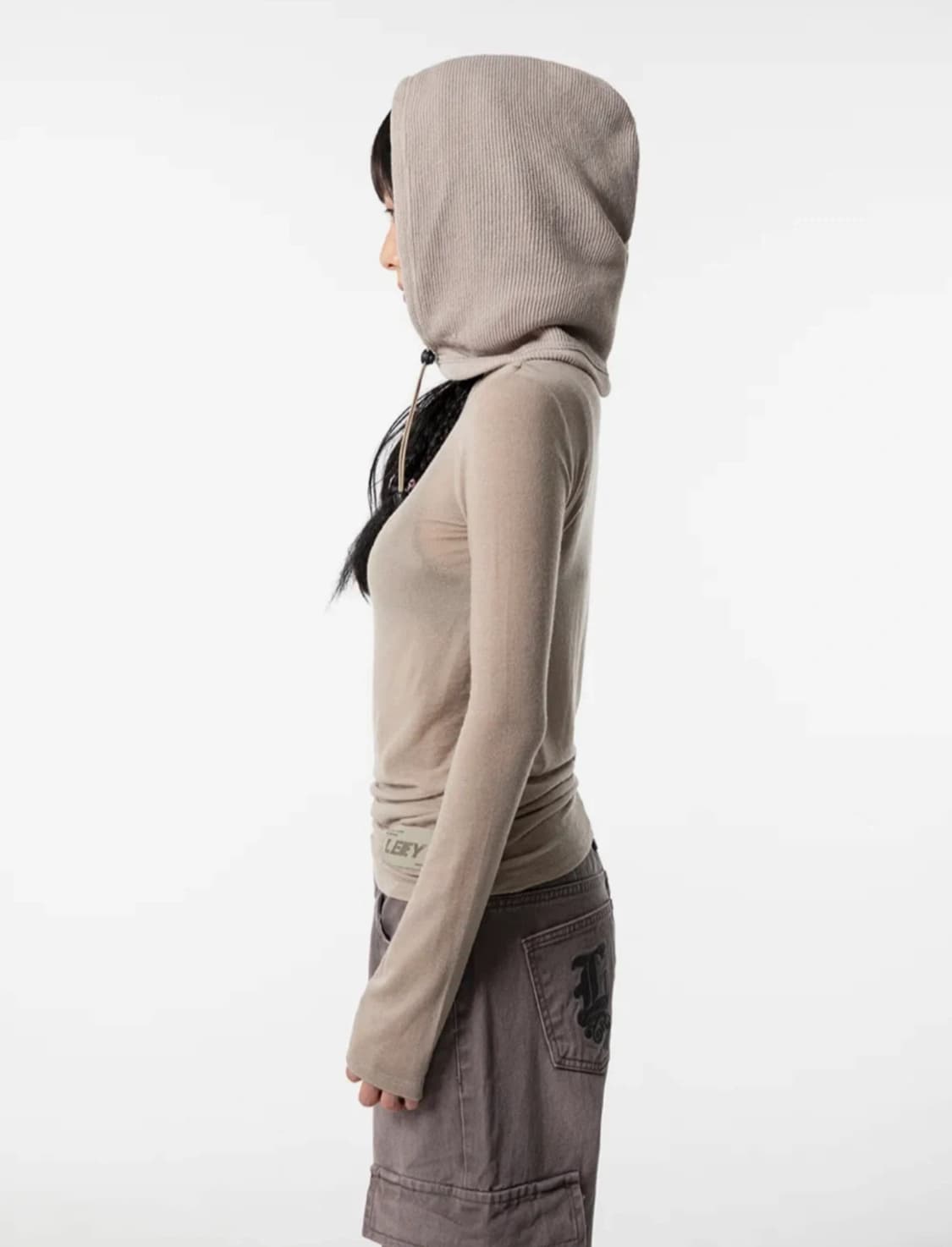 YEEL 보트넥 롱슬리브 BEIGE 상품이미지1