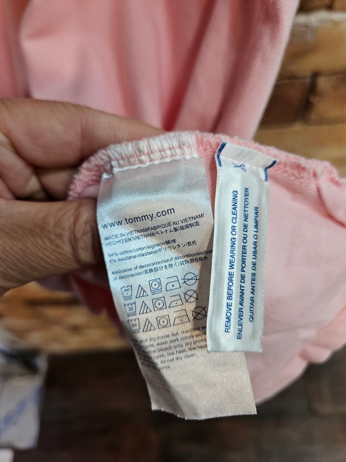 타미힐피거 핑크색 폴로 원피스 상품이미지4