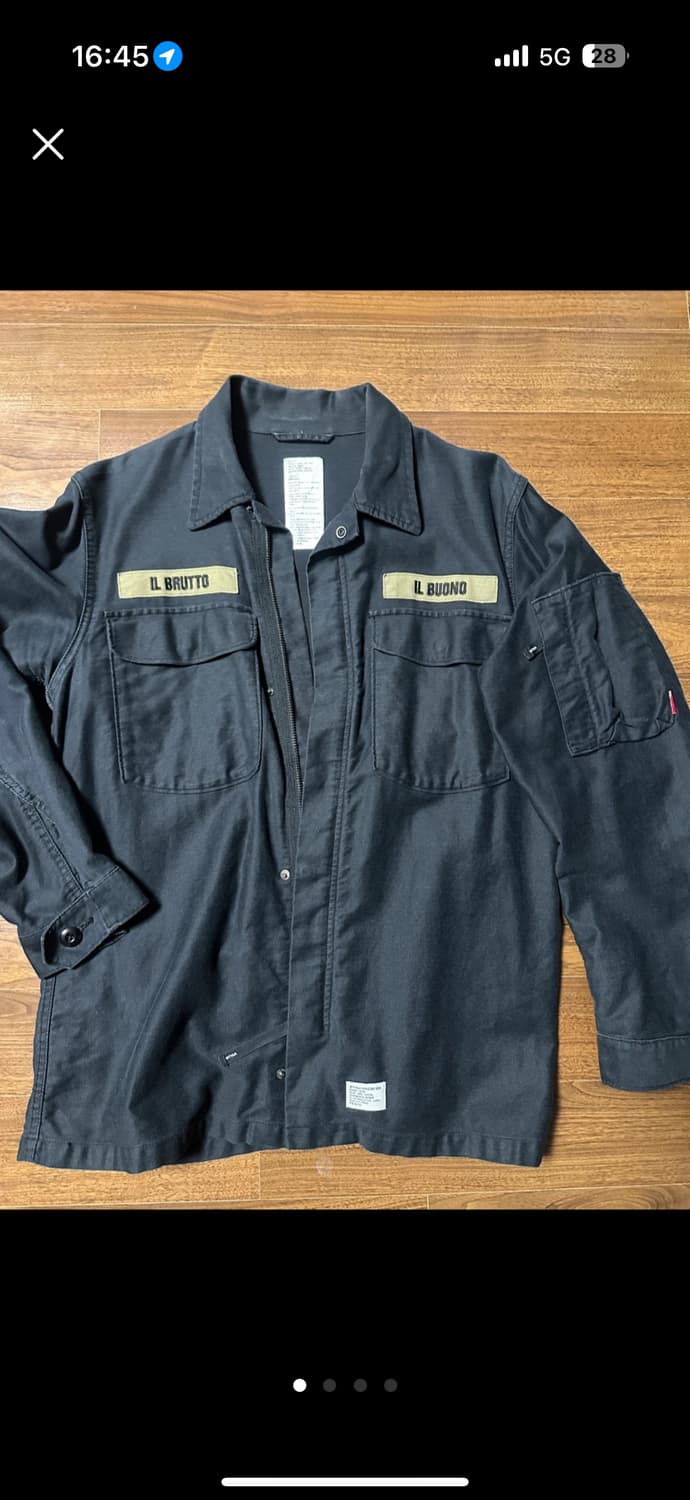 WTAPS(더블탭스) 블랙 셔츠 자켓 상품이미지1