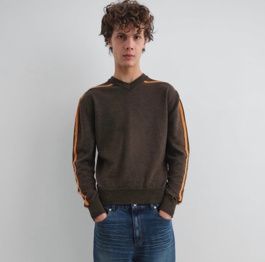 gimaguas sports jumper knit brown  상품이미지1