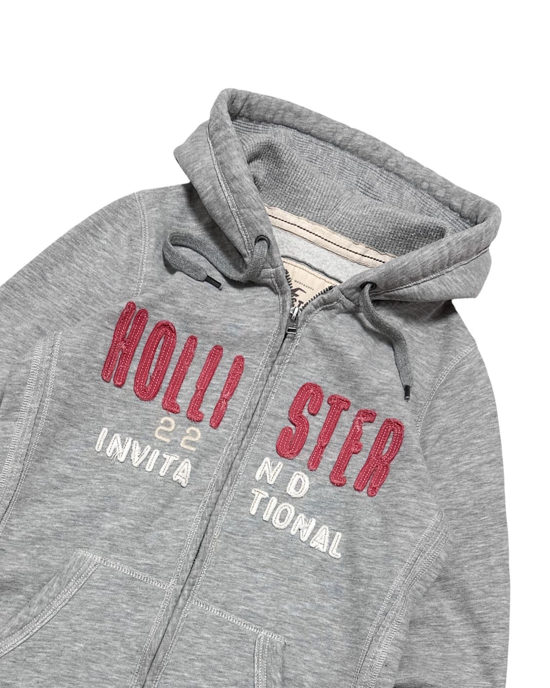 홀리스터 로고 딱붙 후드집업 상품이미지3