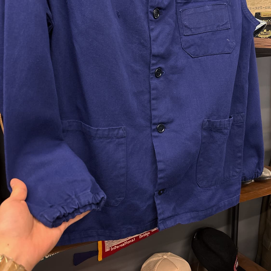 60~70s ADDA 하이넥 카라 프렌치 워크자켓 밴딩시보리 N710 상품이미지4