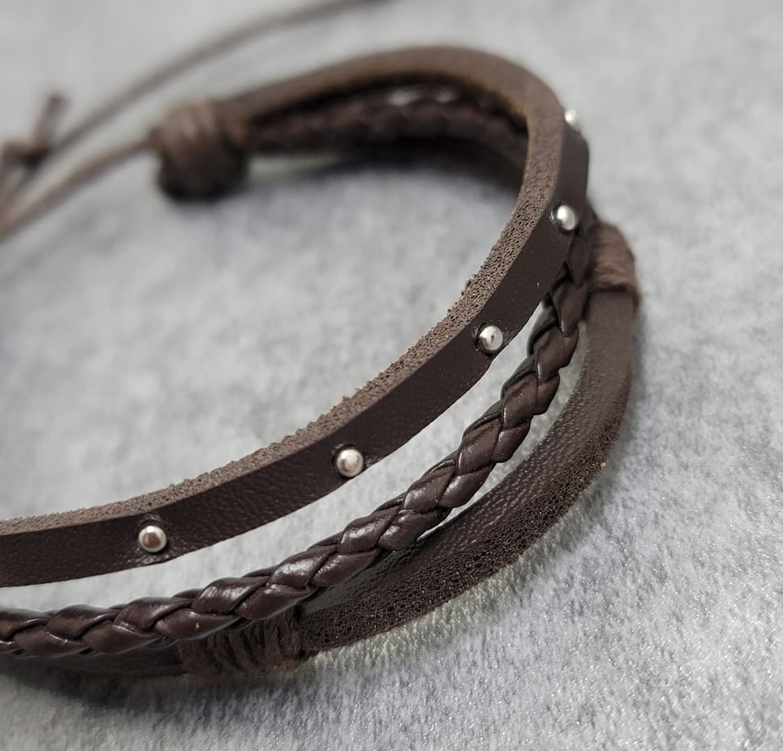 빈티지 가죽팔찌 세트 상품이미지7
