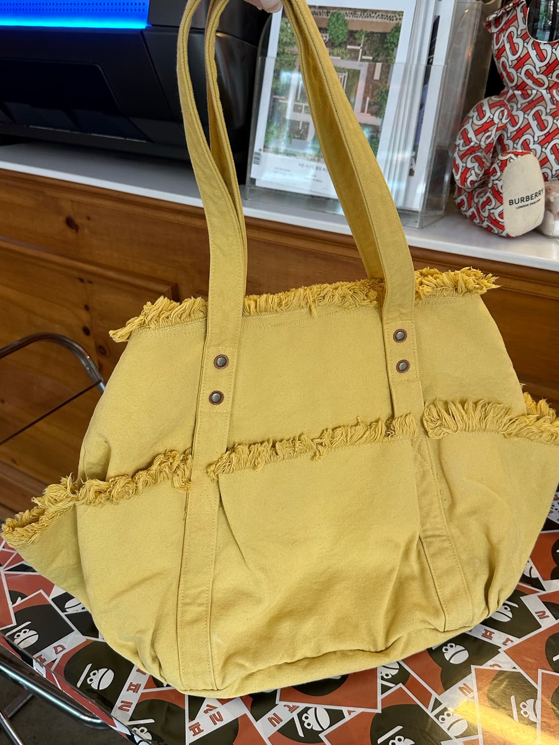 Kapital Fringe bag 캐피탈 프린지 옐로우 숄더백 상품이미지3