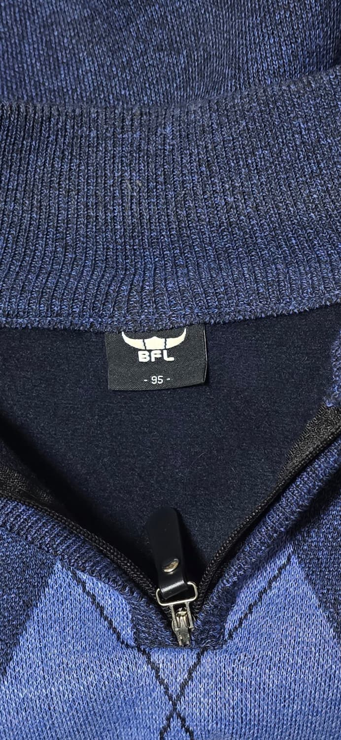 BFL 남성 아가일 반집업 니트 95 상품이미지3