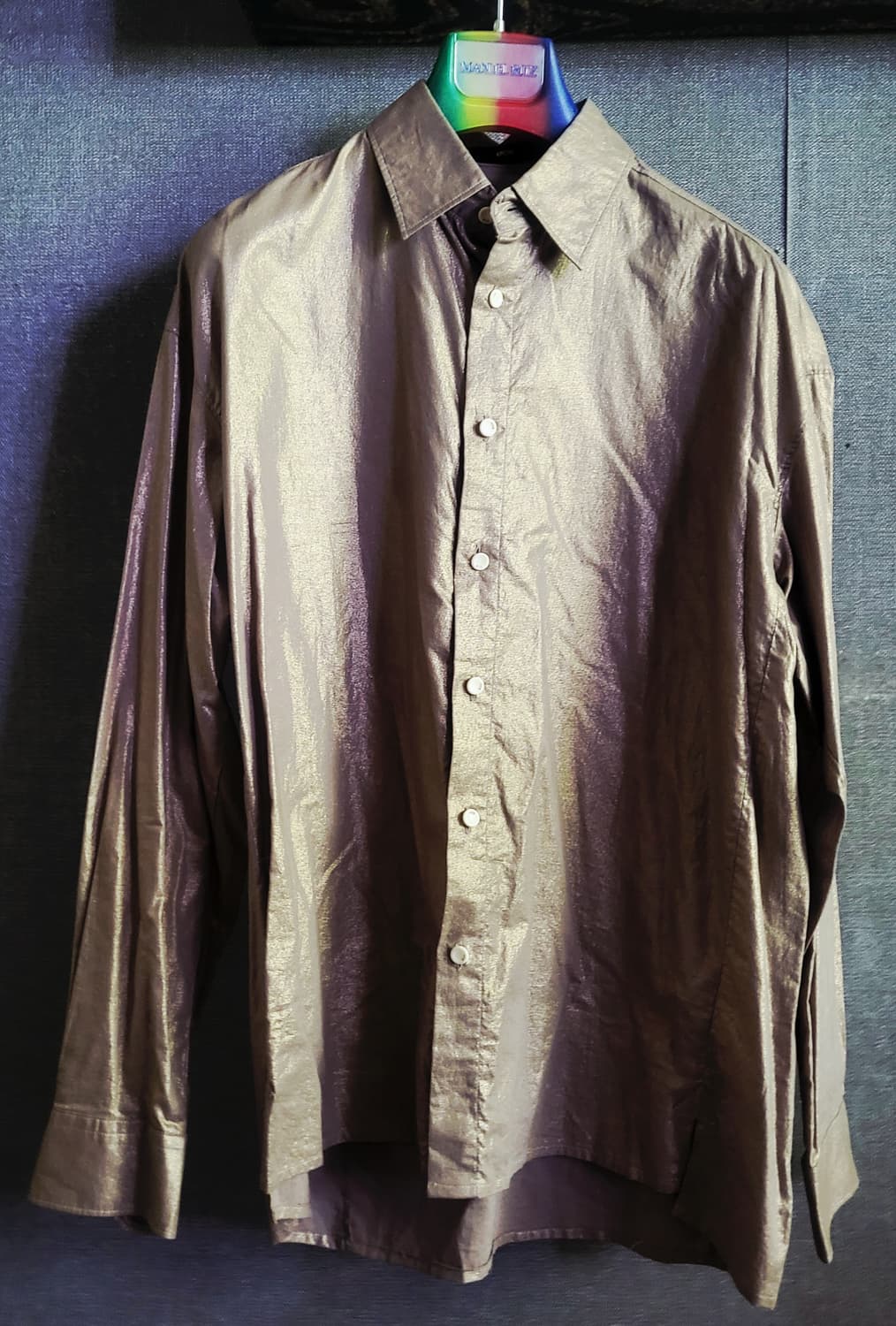 [미사용 새상품] BON 골드 실크셔츠 상품이미지1