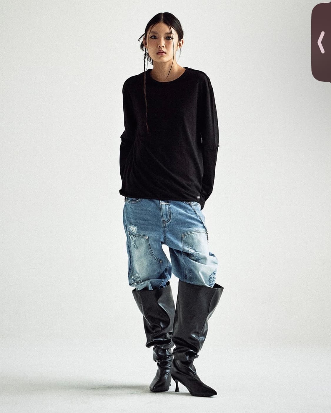 [M] 더바이닐하우스 컷오프 레이어드 티 상품이미지1