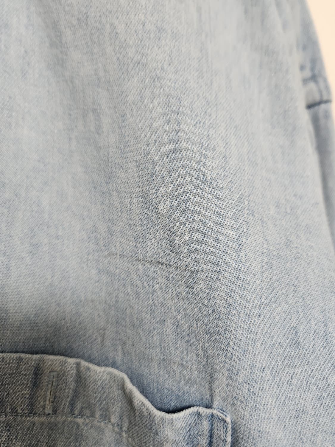 칼하트Carhartt 카라 배색 데님 셔츠 L - S196 상품이미지7