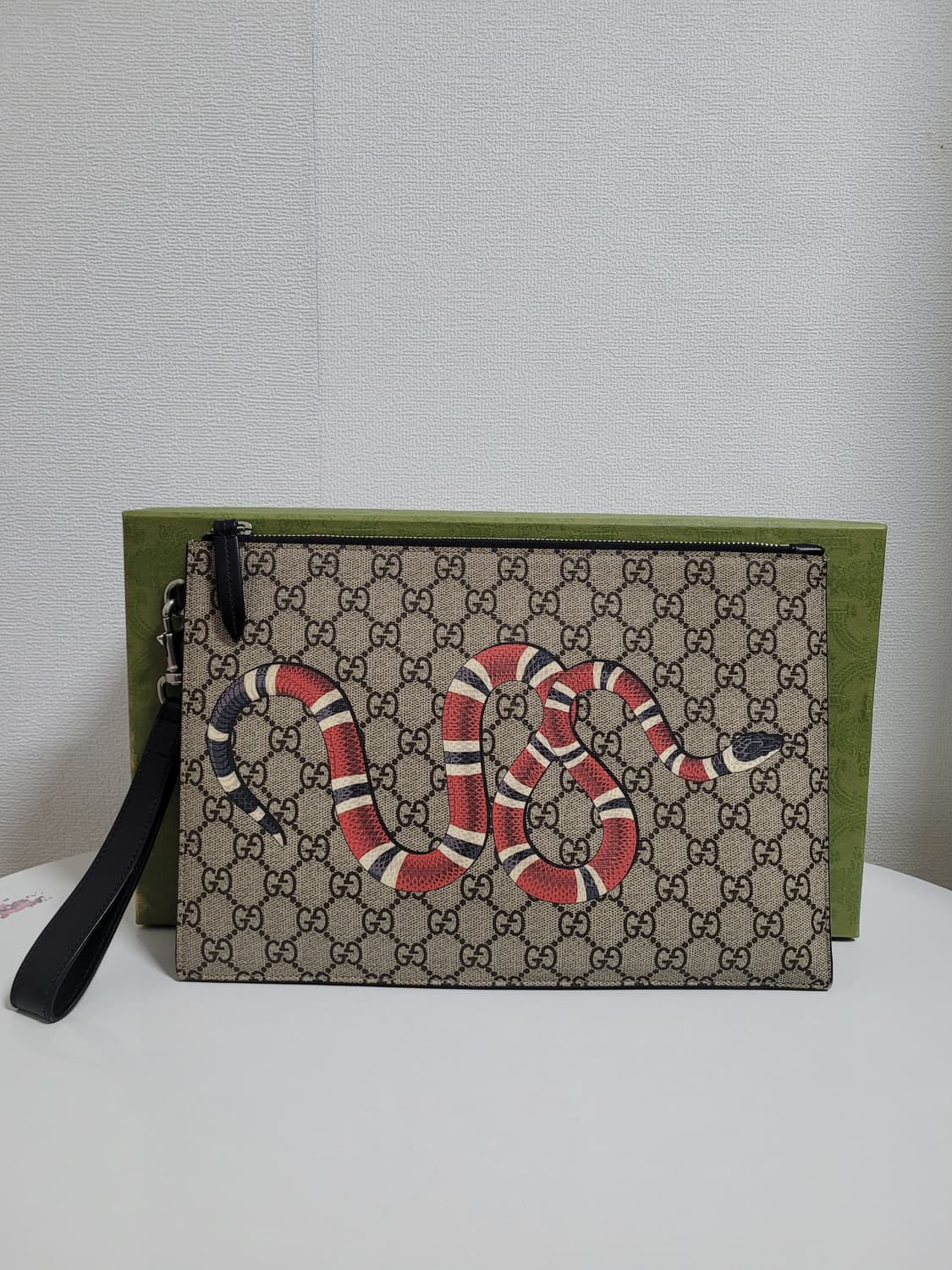 구찌 스네이크 수프림 클러치 상품이미지1