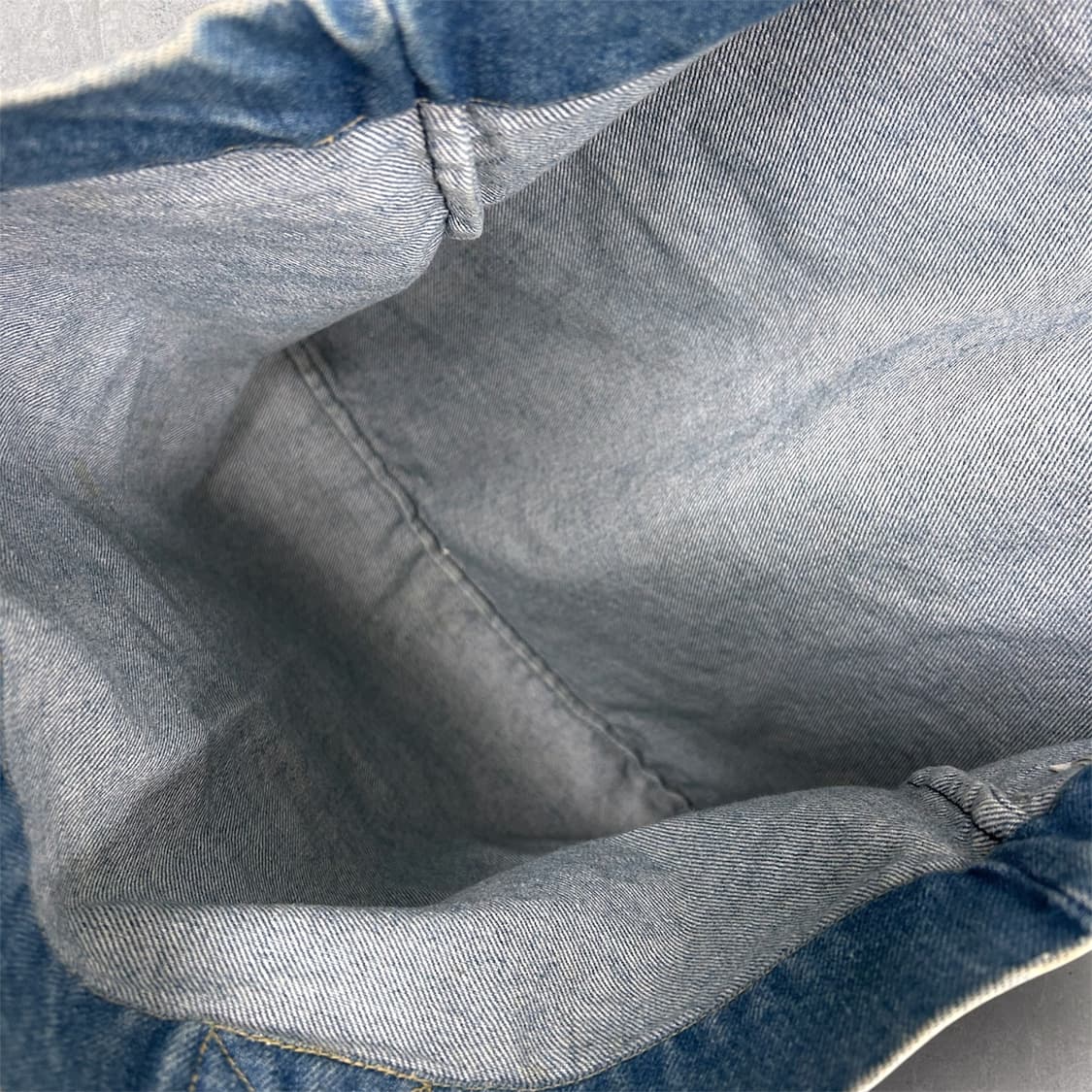 게스 진 라이트 워시 빈티지 데님 토트백 (B309) 상품이미지3