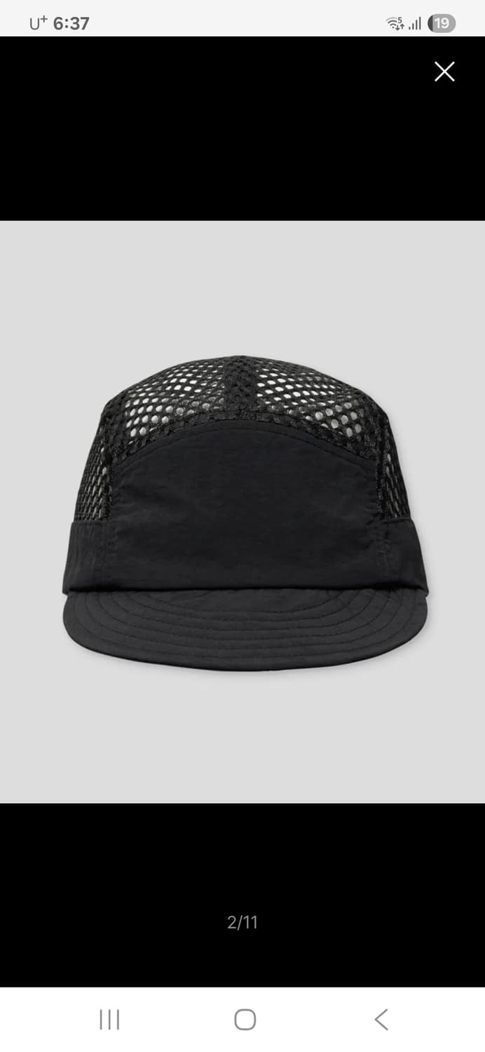 무신사 러닝 메쉬캡 블랙 상품이미지1