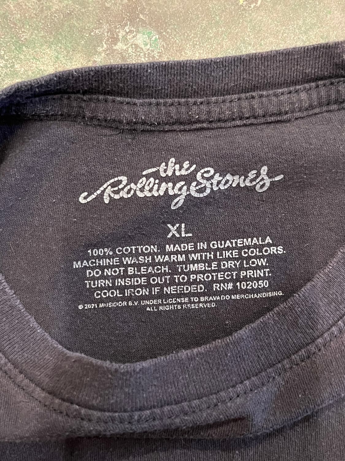 [95] 롤링스톤즈 투어 1975 텅 로고 밴드 반팔 그래픽 티셔츠 상품이미지8