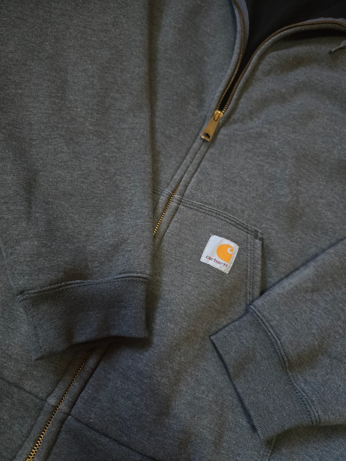 칼하트 써멀 그레이 후드집업 상품이미지5