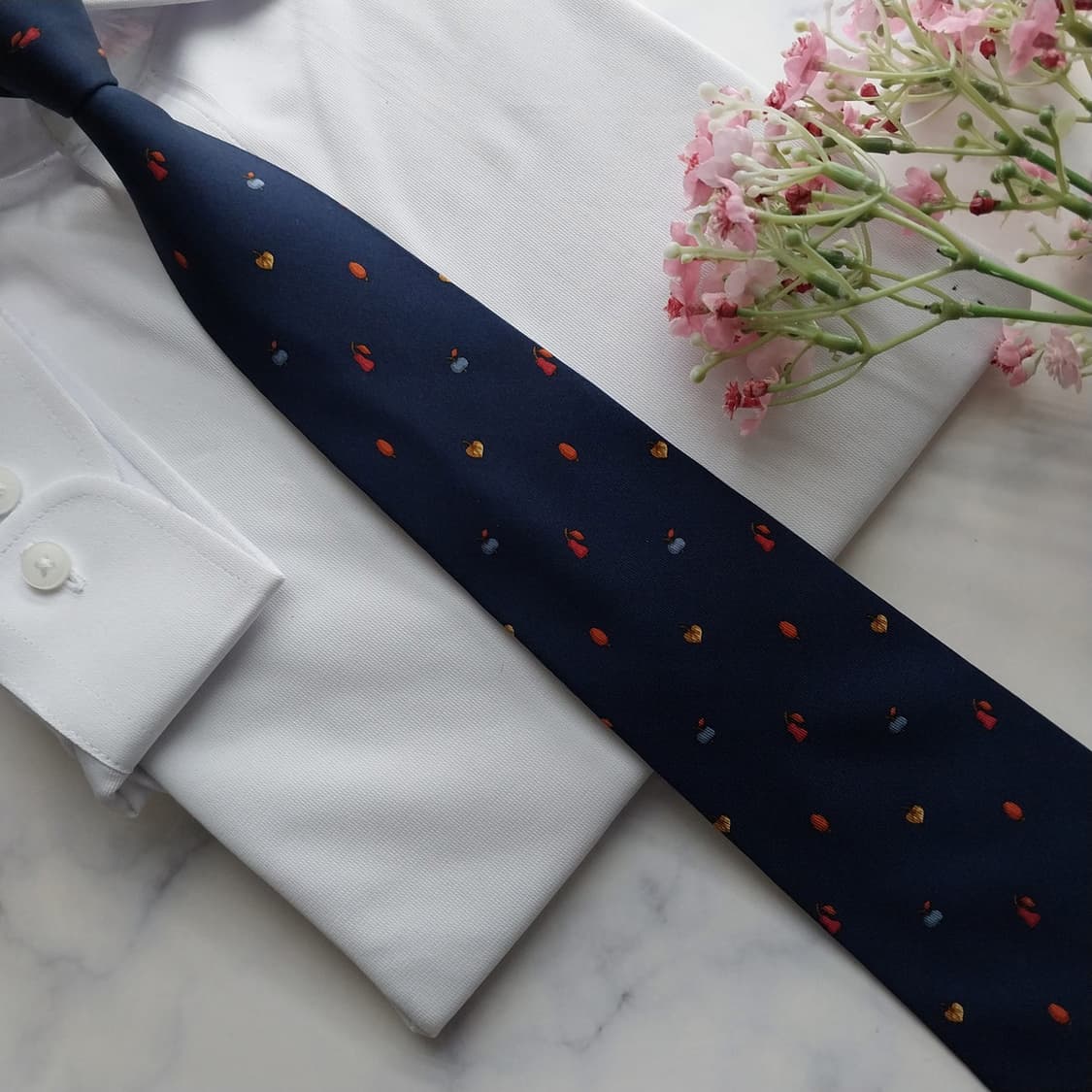 살바토레 페라가모 실크 패턴 넥타이 9.7cm A+등급 K2026 상품이미지6