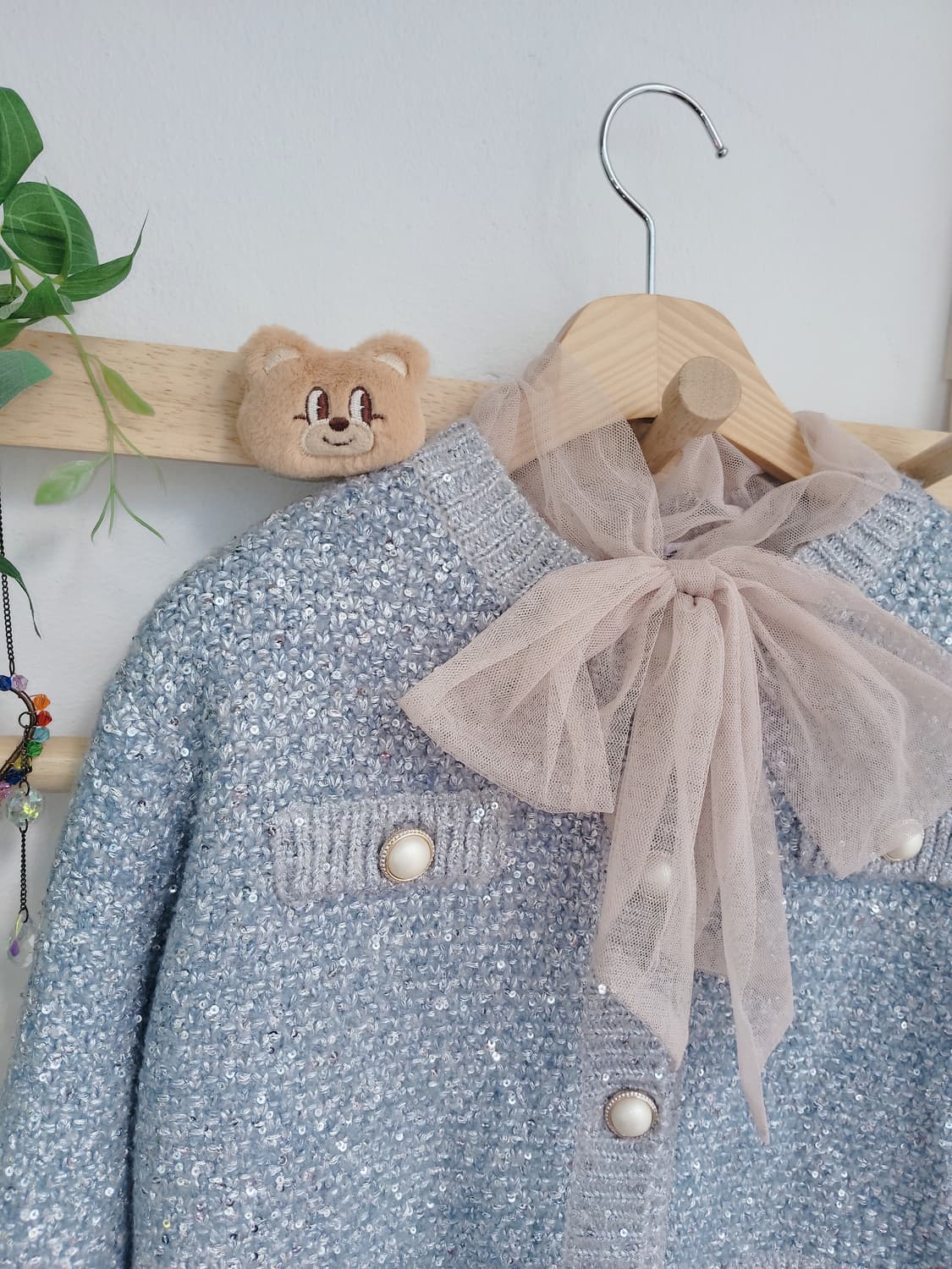 마리끌레르 스팽글 트위드 가디건 상품이미지4