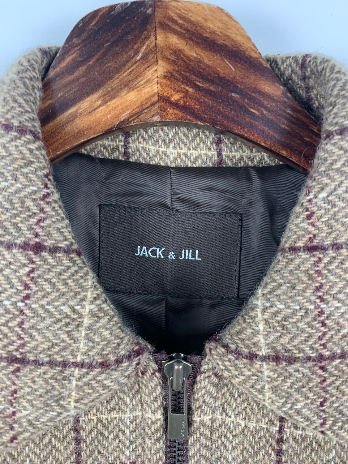 Vintage 빈티지 체크 블루종 자켓 상품이미지6