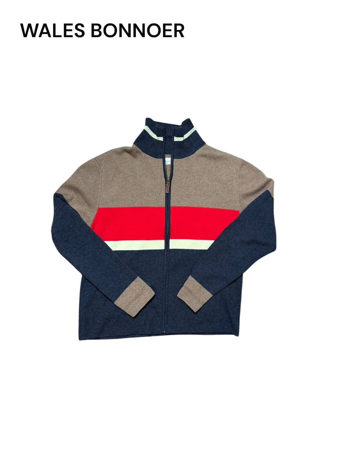 웨일즈보너 조지 지퍼 니트 가디건 상품이미지1