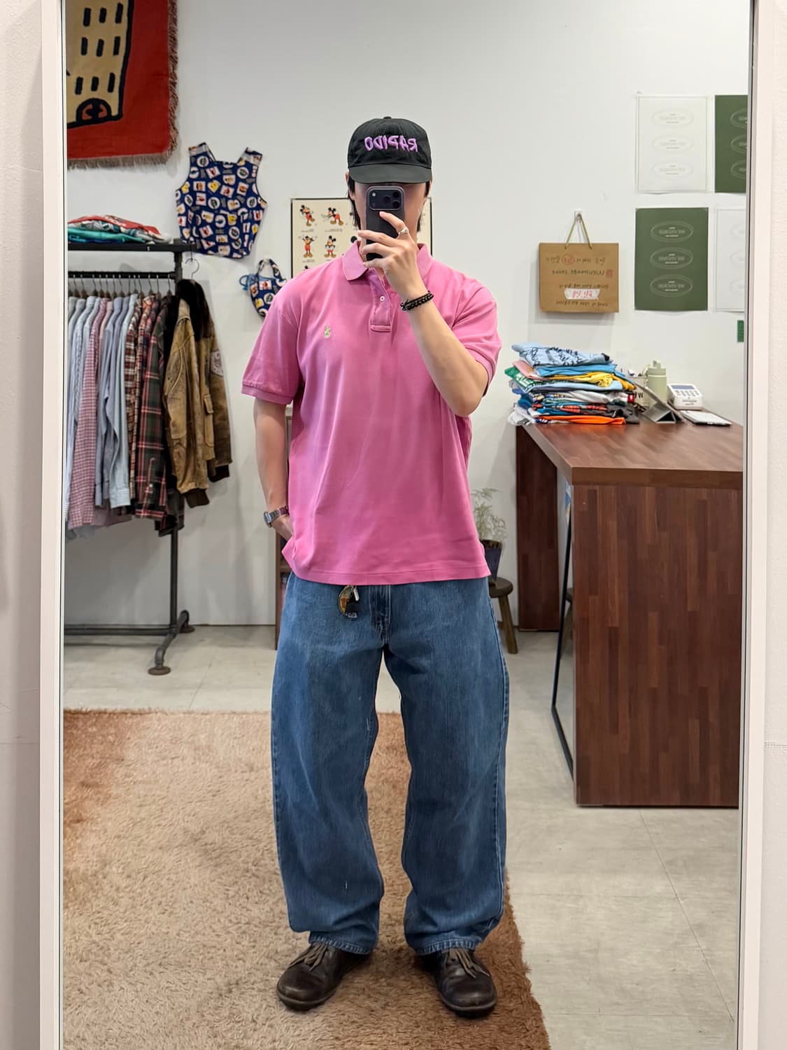 Polo RL 폴로 랄프로렌 pk 반팔 티셔츠 (Pink) 상품이미지2
