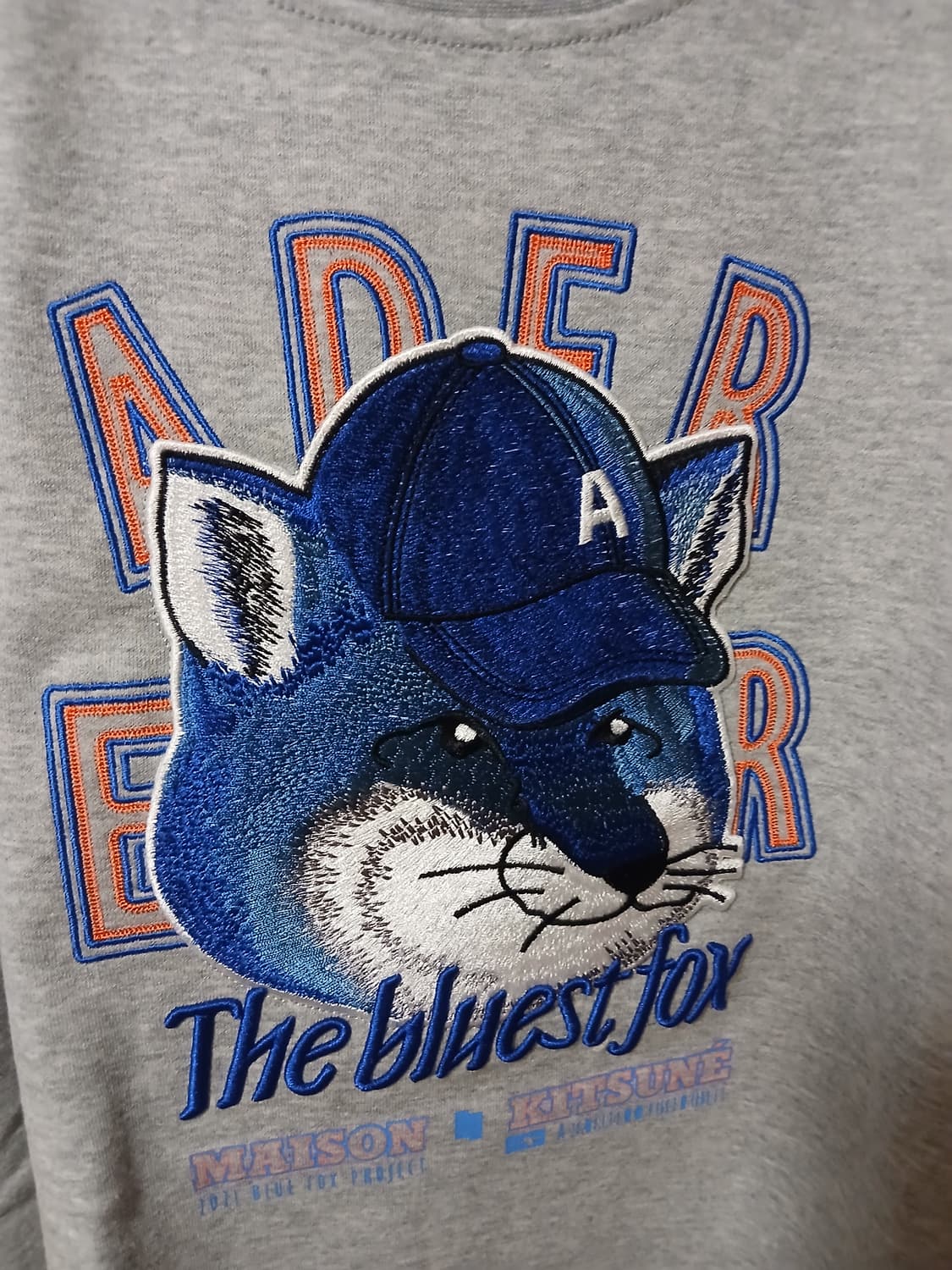 메종키츠네&아더에러 그레이 폭스 반팔티(새상품) 상품이미지2