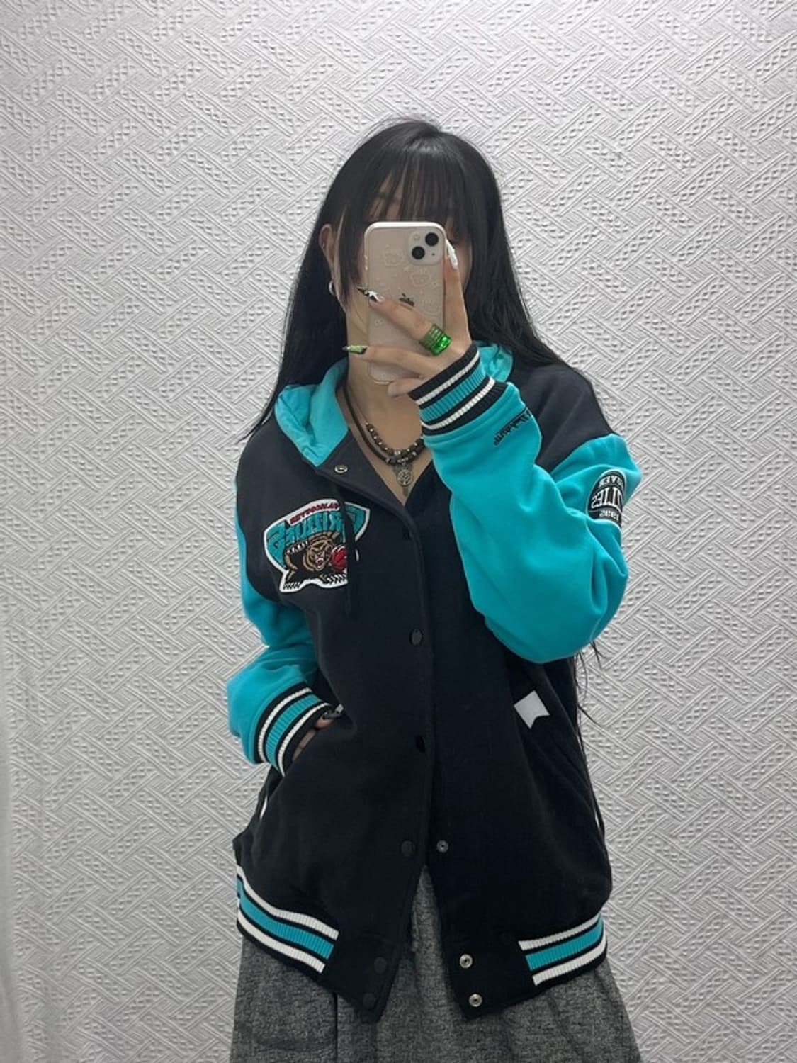 미첼엔네스 NBA 희귀 벤쿠버 그리즐리 바시티자켓 L C08528 상품이미지2