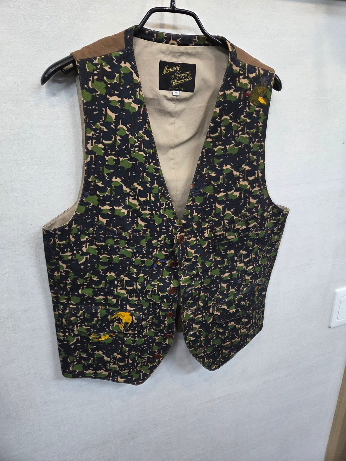 커스텀멜로우 빈티지 카모패턴 베스트 조끼 s 상품이미지5