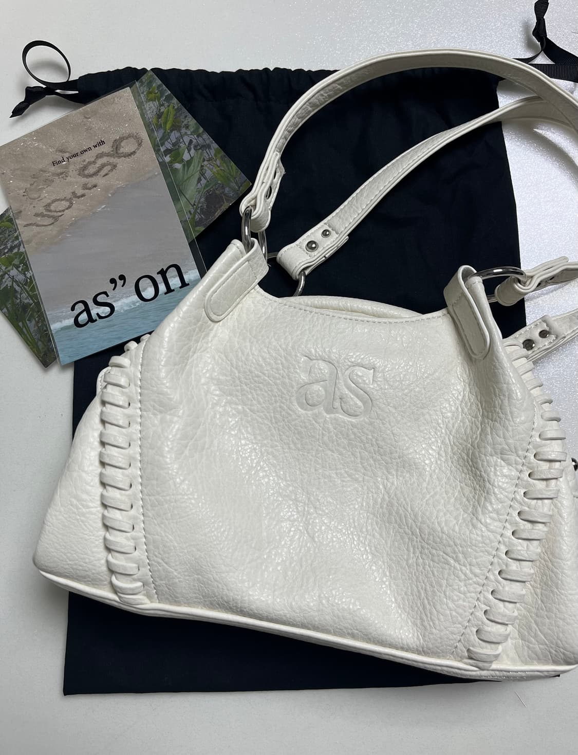 애즈온 보니타 미니백 화이트 판매합니다! 상품이미지1