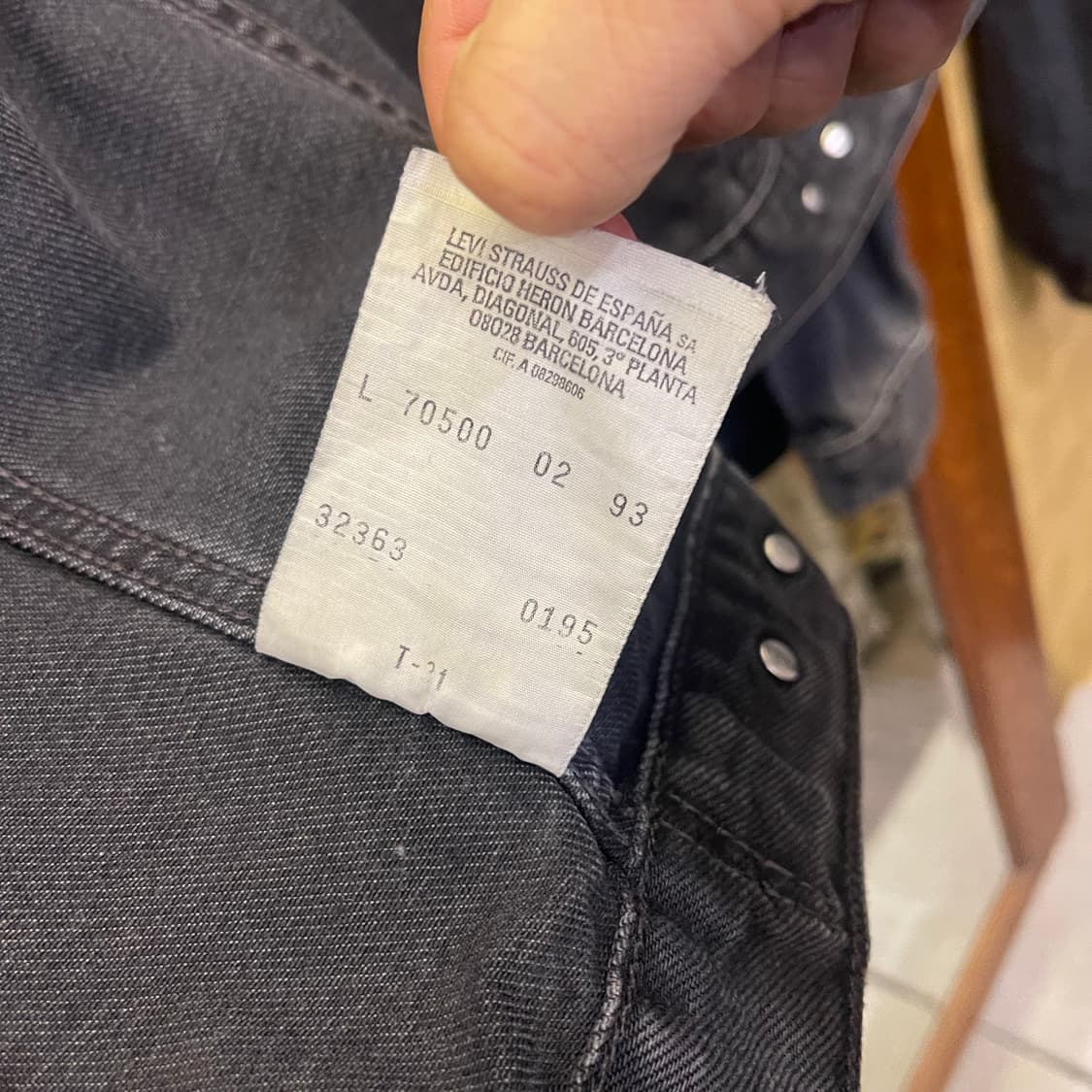 90's 리바이스 블랙 트러커자켓 상품이미지5