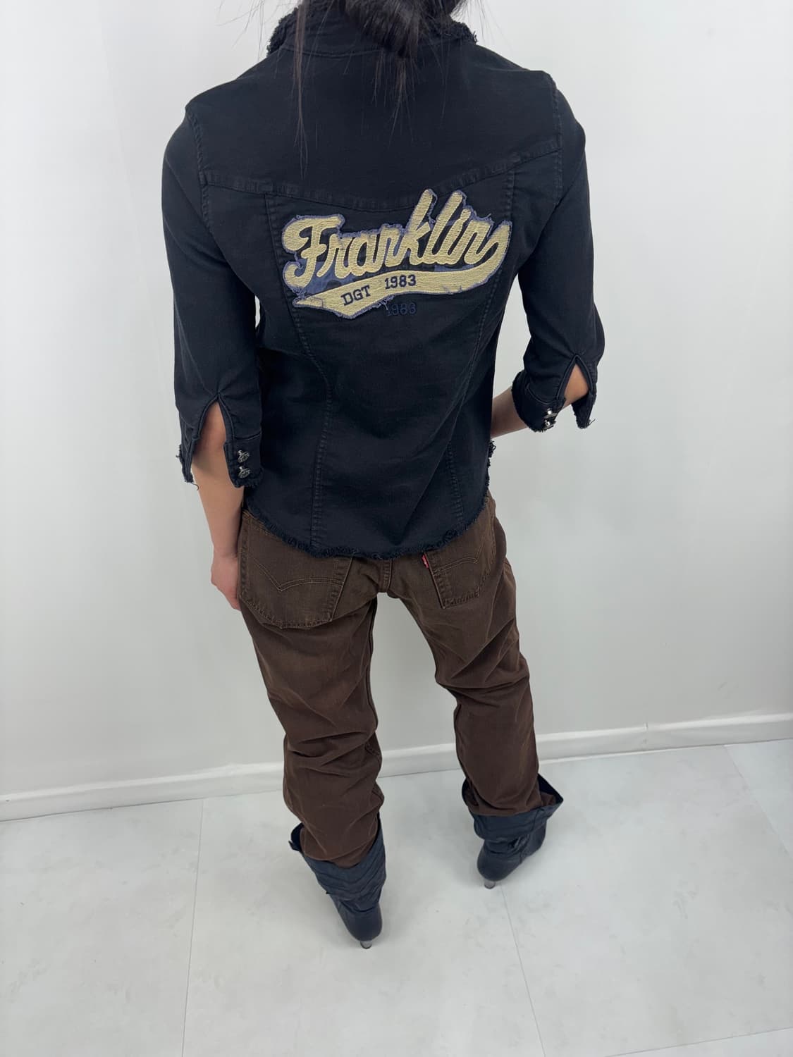 LETTERING 3/4 SLEEVE SHIRT 상품이미지5