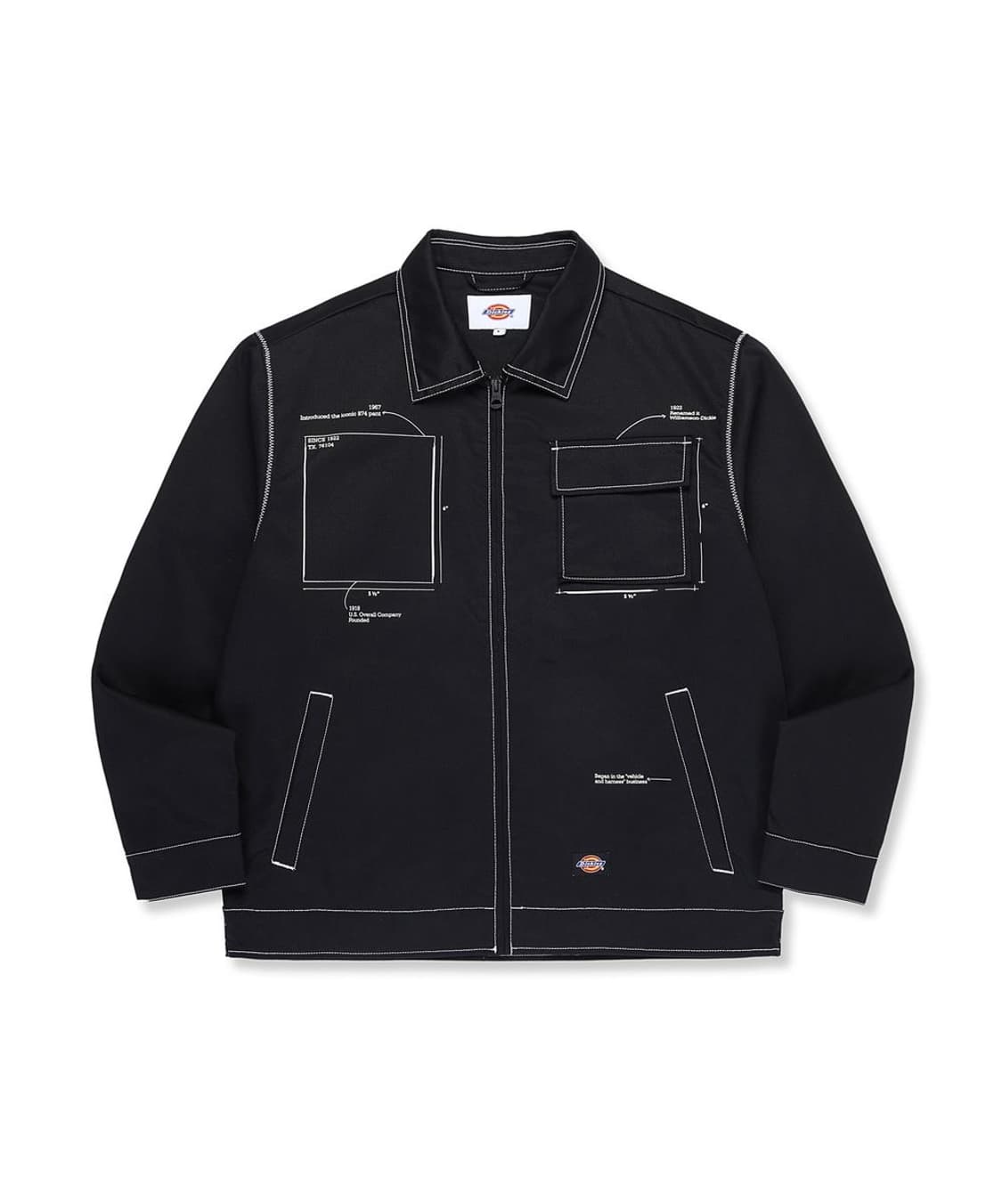 디키즈 라인드 아이젠하워 자켓 블랙 M 상품이미지1