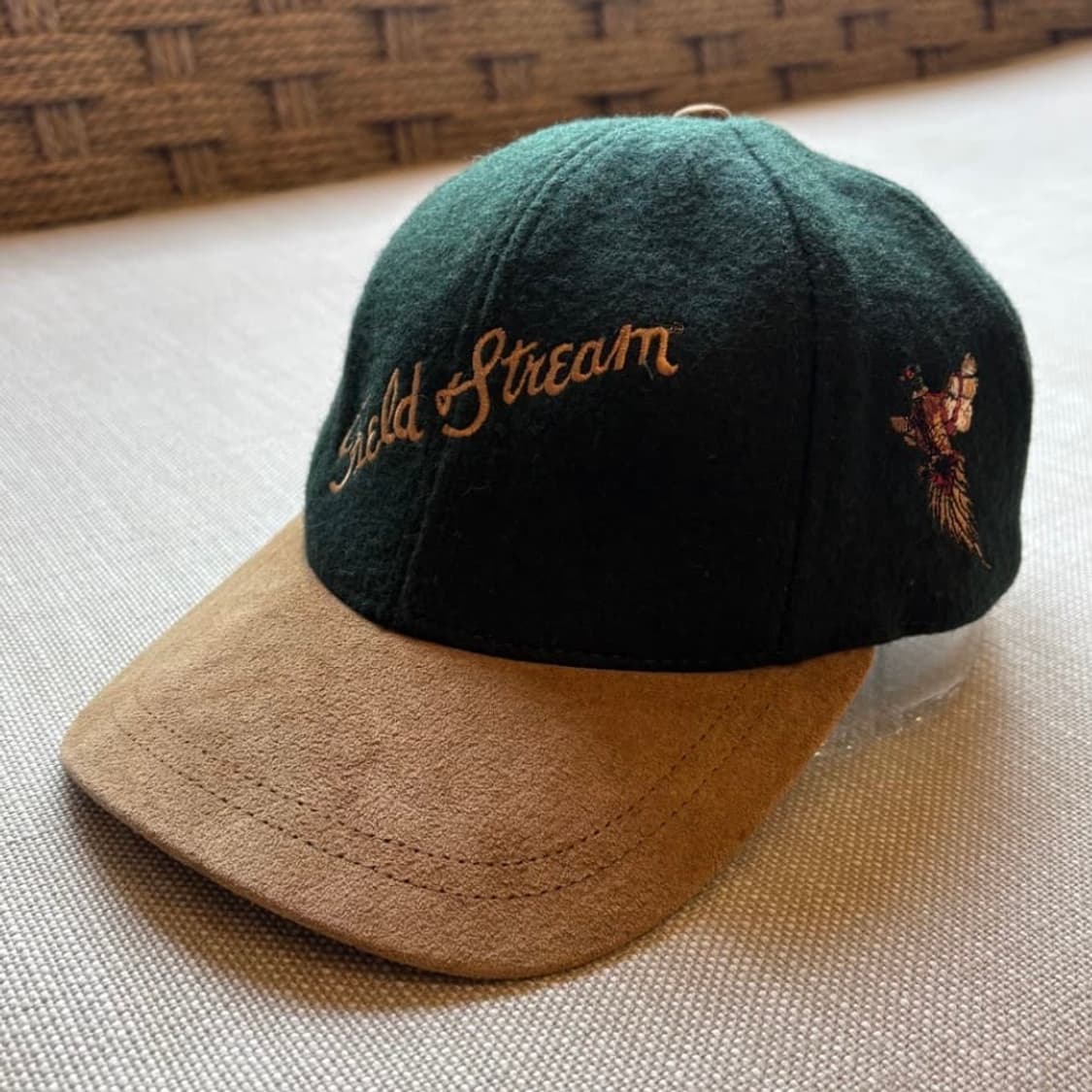 90s FIELD & STREAM 스웨드 울 헌팅 캡(ONE SIZE) 상품이미지1