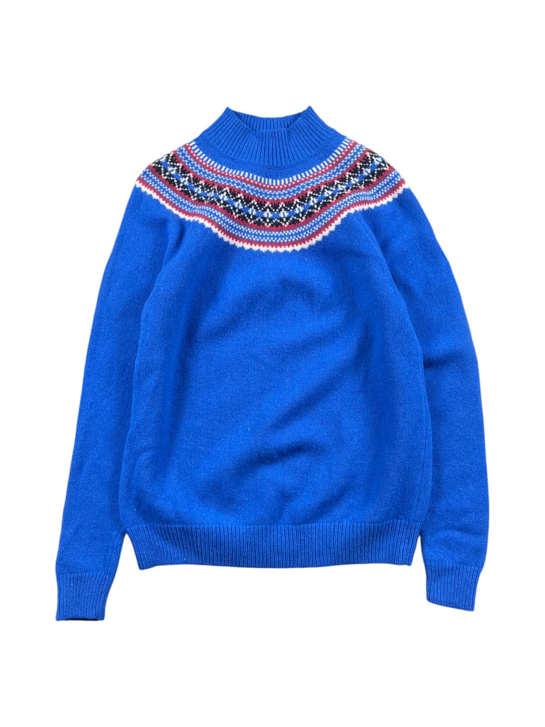 JWA X Uniqulo 노르딕 패턴 블루 컬러 울 니트 상품이미지1