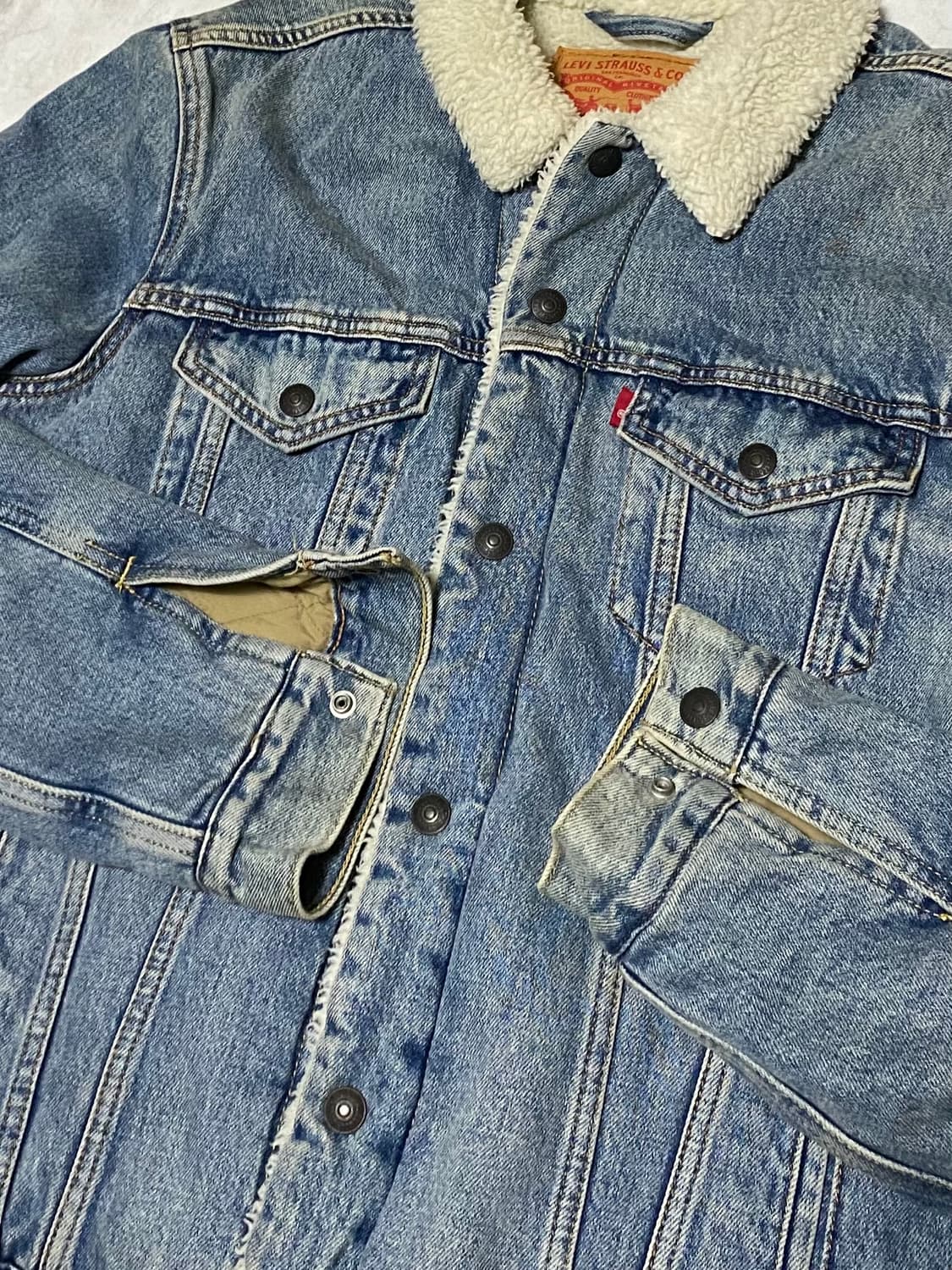 리바이스 빈티지 쉐르파 양털 청자켓 100 상품이미지4