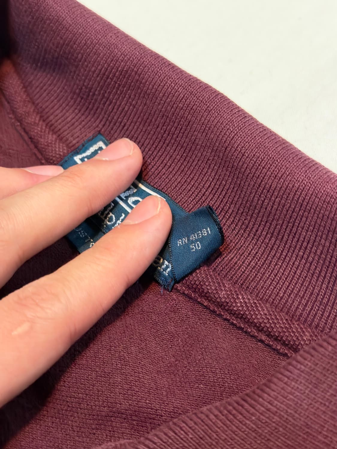 폴로 랄프로렌 빅포니 롱슬리브 카라티 버건디 와인 상품이미지3