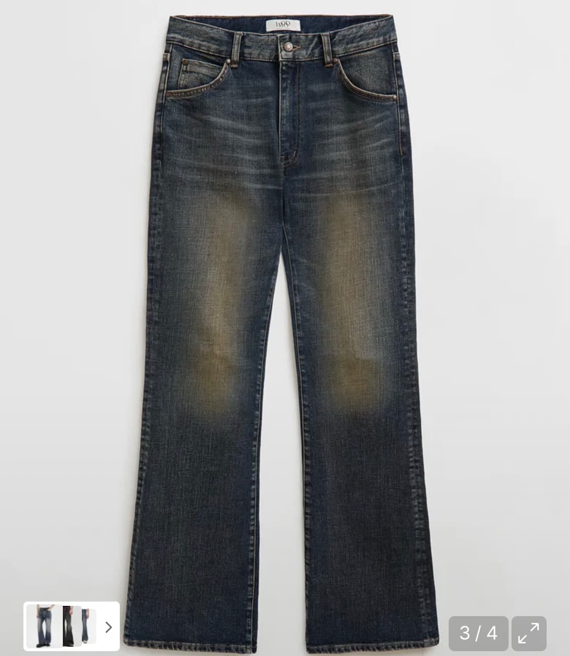 엘무드 스네이크 플레어 데님 오리지날 블루 44 상품이미지2