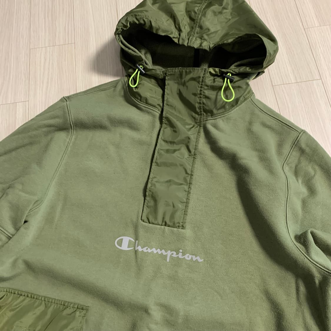 챔피온 나일론배색 후드티 XL 상품이미지5