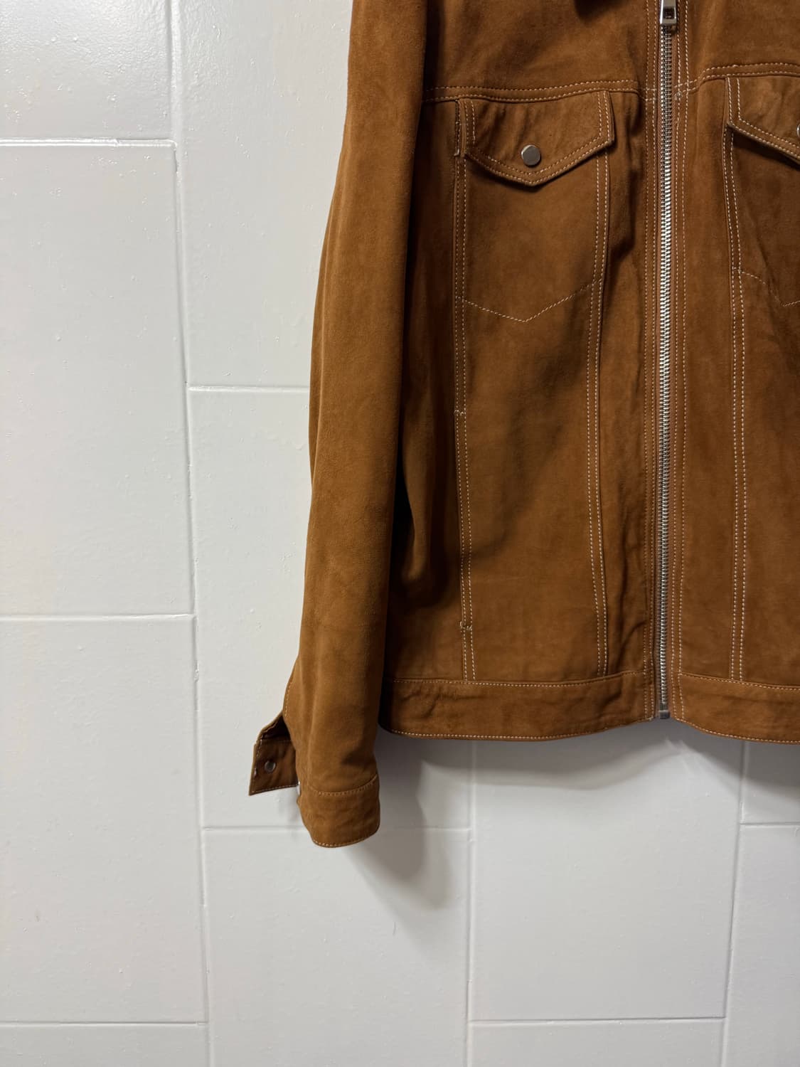 자라 양가죽 스웨이드 자켓 상품이미지2