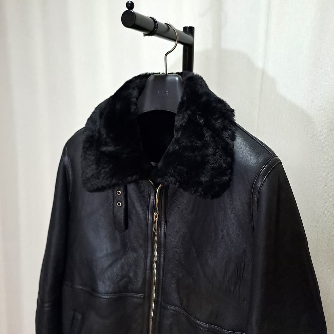 (택포) 이태리 원단 양가죽 양털 롱 무스탕 L B79 상품이미지2