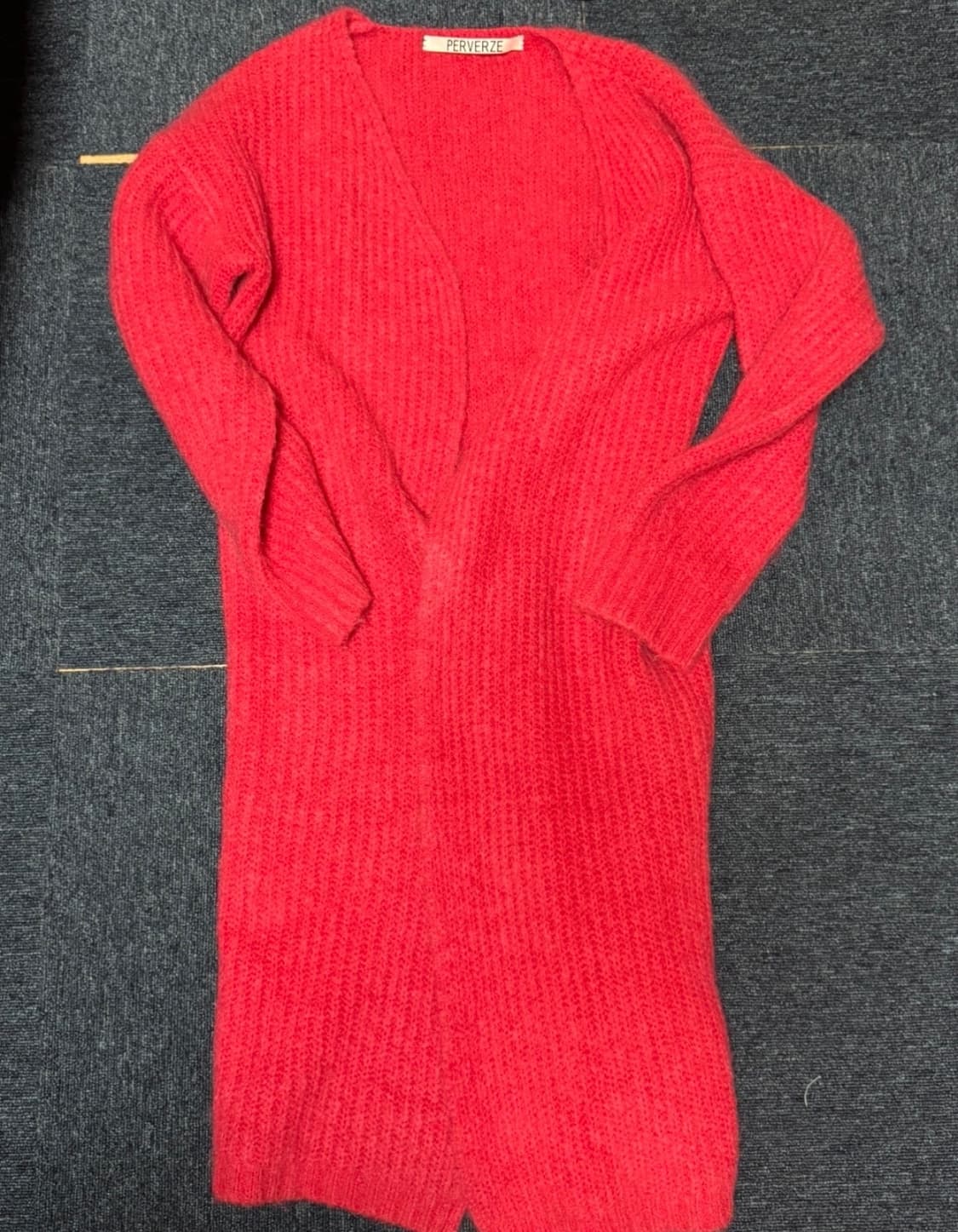 퍼버즈 알파카 롱 가디건 상품이미지2