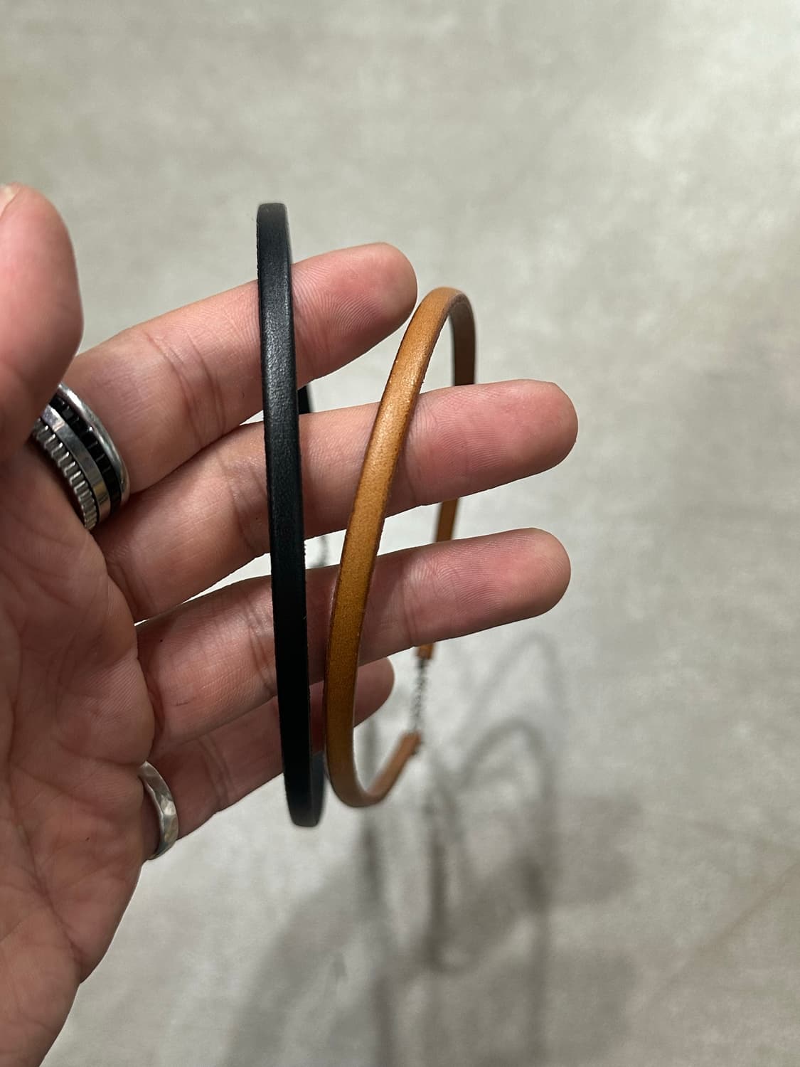 Real Leather - 통가죽 목걸이(2color) 상품이미지2