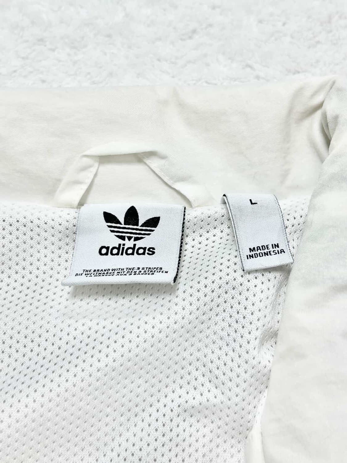 아디다스 화이트 삼선 나일론자켓 상품이미지7