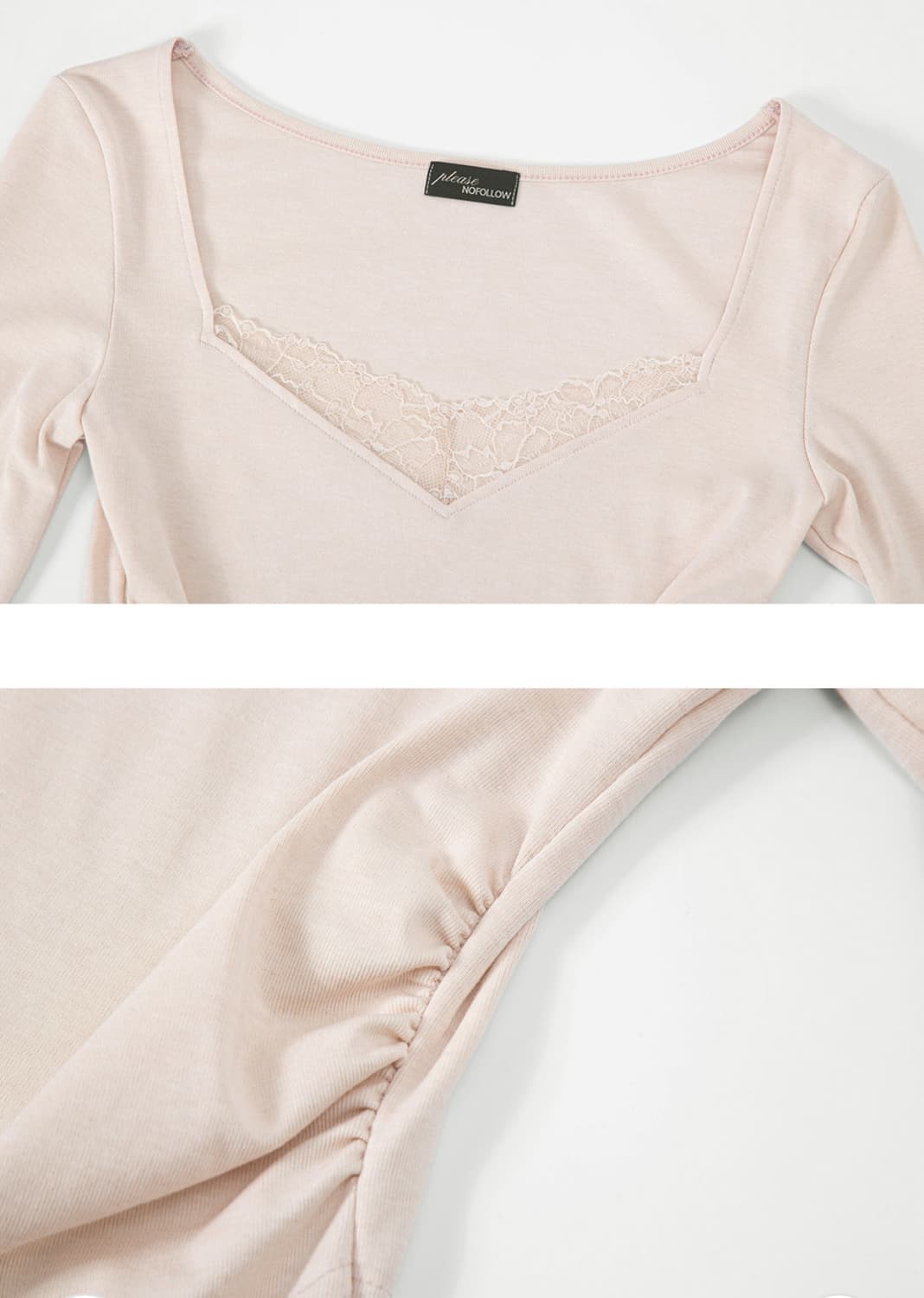 플리즈노팔로우 베라탑 베이비핑크 상품이미지5